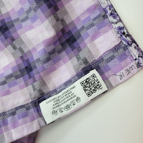 Robert Graham Mens Shirt Size XL Button Up Long Sleeve Flip Cuff - Picture 6 of 13